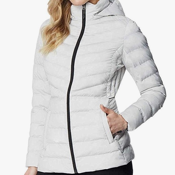 32 HEAT Insulated & Warm Ladies' Hooded 4-Way Stretch Jacket - Picture 6 of 6